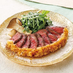 黒毛和牛赤身肉のステーキ