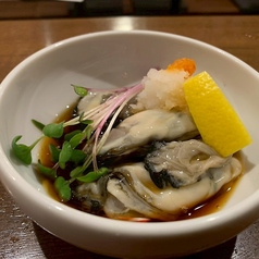 蒸し牡蠣ポン酢