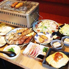 炭火焼鳥あした葉のコース写真