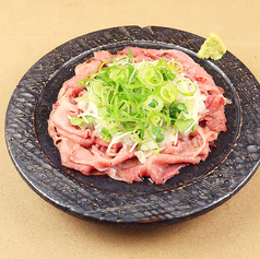 ローストビーフのカルパッチョ　鬼おろしポン酢