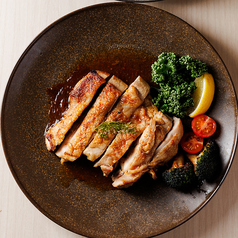 ローストガーリック香る照焼中札内地鶏の一枚焼き