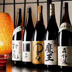 こだわりの焼酎も品ぞろえ◎
