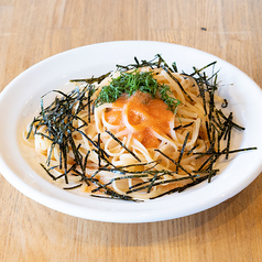 焦がしバターの明太パスタ