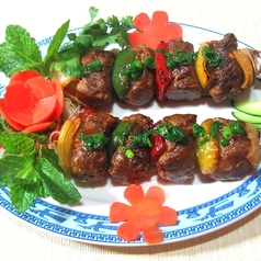 牛肉のスパイシー串焼