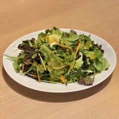 人参ドレッシングのグリーンサラダ