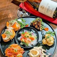 多種多様なSEAFOOD　【魚介のアンティパストミスト】