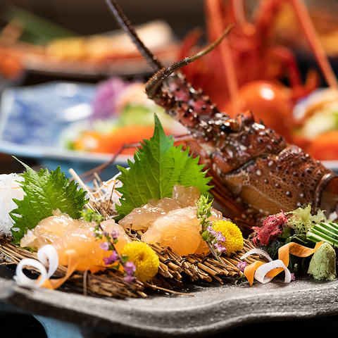 【神戸・モザイク3階】完全個室で、華やかな伊勢海老料理と心尽くしのおもてなし