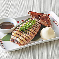 イカの香味醤油焼き 肝醤油添え