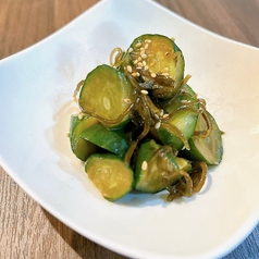 きゅうりの塩昆布和え