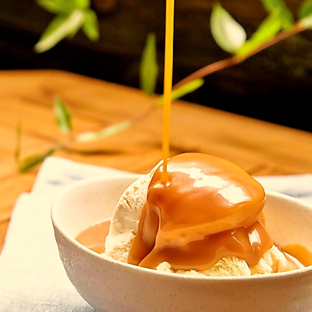 自慢の焼き鳥を堪能したら最後の〆に、こだわりデザートをどうぞ。