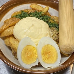 つぶして食べるポテトサラダ