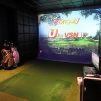 超リアルなシュミレーションゴルフを完備！