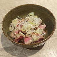 【夏季限定】砂肝の冷製塩麹ネギ
