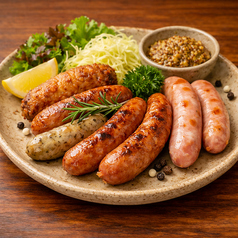 焼きウインナーの盛り合わせ