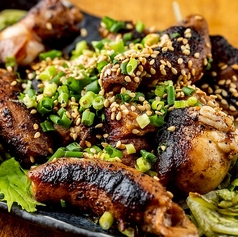 ホルモンの火柱焼き