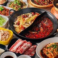 『火鍋』は選べるスープ！辛さ調整対応可能です◎