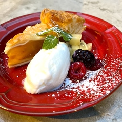 ホットアップルパイ＆ミルクジェラート