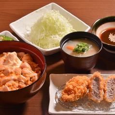 親子丼+ミニ上ヒレかつ膳