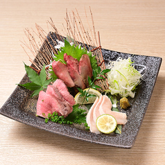 肉刺しの3種盛合わせ