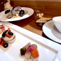 時期のおいしい素材を活かしたお料理