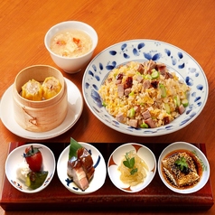 もち豚香港叉焼炒飯御膳