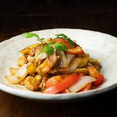 POLLO SALTADO 若鳥と野菜のバルサミコ醤油炒め