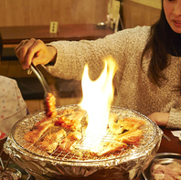 炭火で焼く本格焼肉★