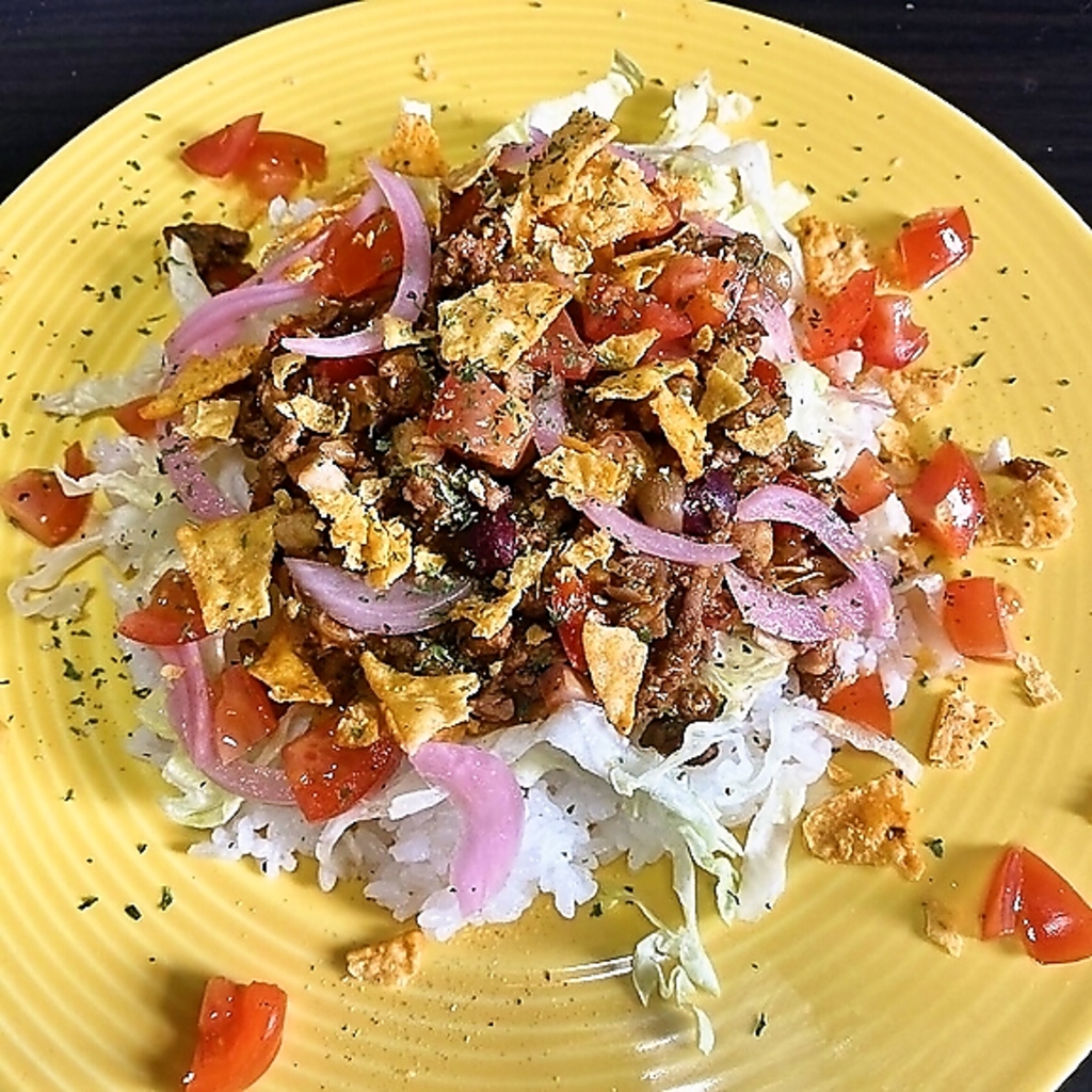 タコライス、焼きチーズタコライス！ご飯も食べたい方は是非。