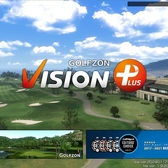 【ゴルフシミュレーターVISION PLUS（GOLFZON）】最先端ゴルフシミュレーター。GOLFZON最高峰のカメラセンサーによる圧倒的なビジュアルとプレイング再現が魅力。ボールの置き位置も自由となり、アプリから自分のスイングやコースの成績を保存できます。