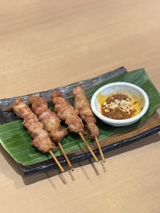 チキンサテー ピーナッツソース添え