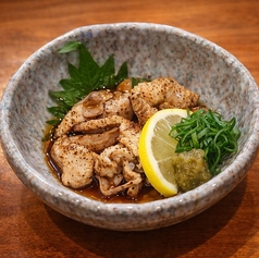 炙り鶏皮ぽん酢