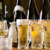ビール、ワイン、ハイボールや日本酒など、豊富なドリンクメニューを取り揃えております。
