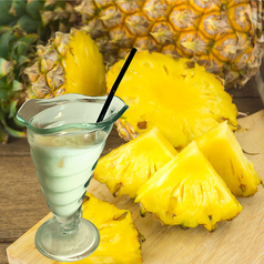 お酢のパインミルク