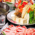 観光の方や県外の方に◎鹿児島黒豚しゃぶしゃぶも大人気。黒豚の甘みをお愉しみいただけます。