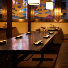 眺めのいい窓側のお席も◎