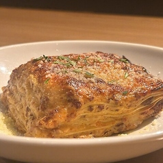 自家製生地のラザニア