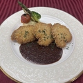 料理メニュー写真&nbsp;豚ヒレのパン粉焼き～マスタードソース～（ミニデザート付）