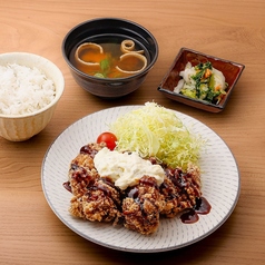 鶏のから揚げタルタル定食