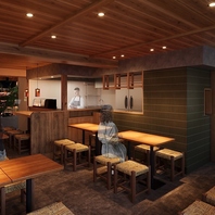古民家風の温かみのあるモダンな空間で上質な食体験を◎