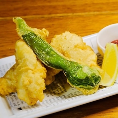 鱧のフリット　梅肉ソース