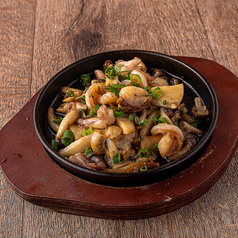 海鮮とキノコのバター焼き