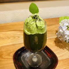 オーガニックお抹茶わらび餅パフェ・ドリンクセット