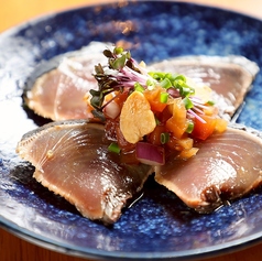 福島で愛される鰹のたたきカルパッチョ