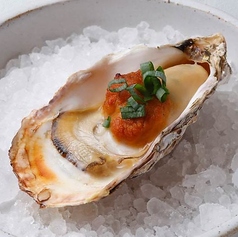 ウニと牡蠣醤油の焼き牡蠣