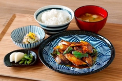 豚となすの味噌炒め定食