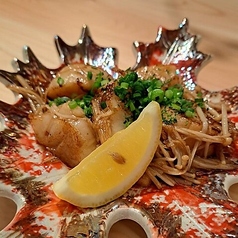 ホタテと季節野菜のバター炒め