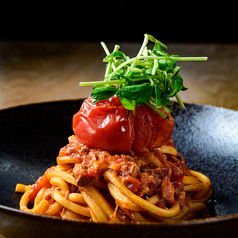 【自家製極太麺パスタ】アメーラトマトと国産本まぐろのラグーソース