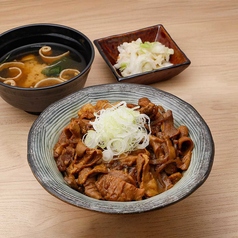もつ煮丼定食