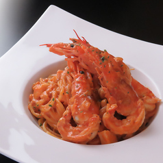 南蛮海老のトマトクリームパスタ