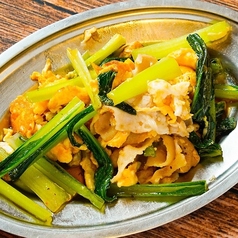 豚×青菜×卵の中華炒め